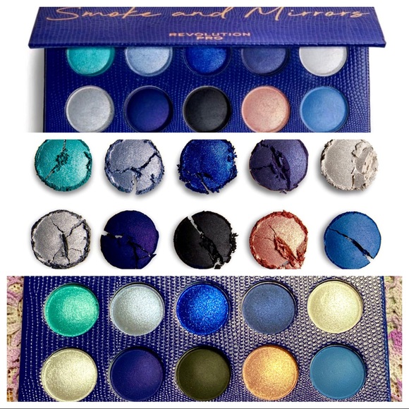 ๐2X HP๐NIB REVOLUTION PRO โSmoke & Mirrorsโ 10Pc Intense Eyeshadow Kit - Picture 6 of 16